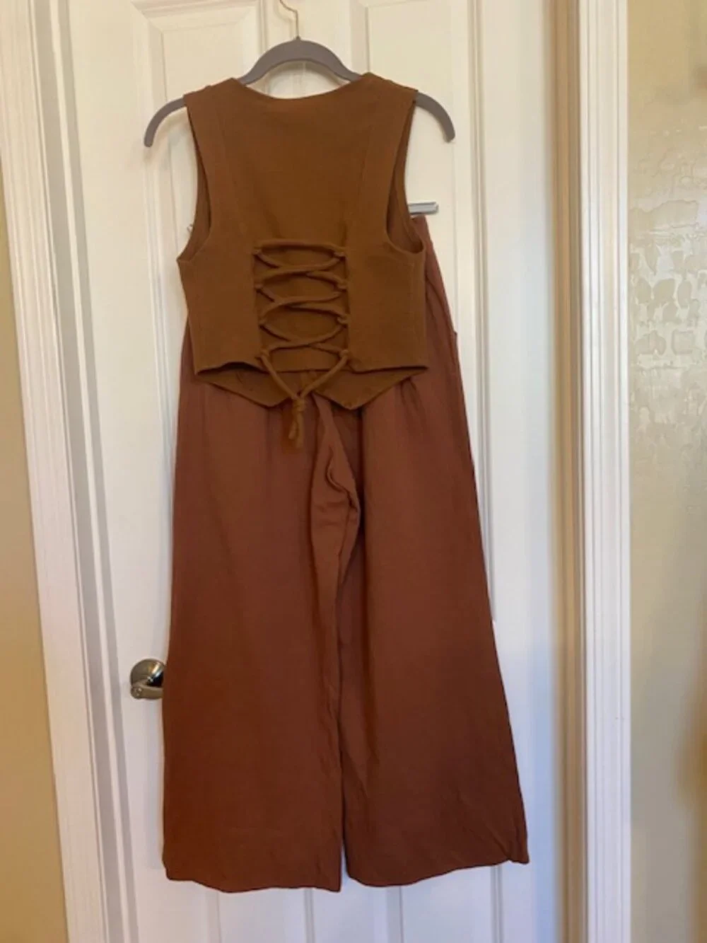Free People Roxanne Vest and Pants Set Desert Topaz Size XS